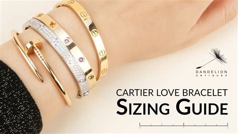 cartier love bracelet 17 size|cartier love bracelet sizing chart.